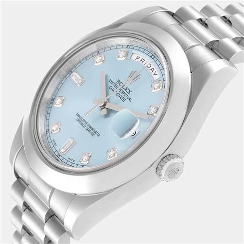 rolex platinum day-date ii 218206|rolex diamond watch 218206.